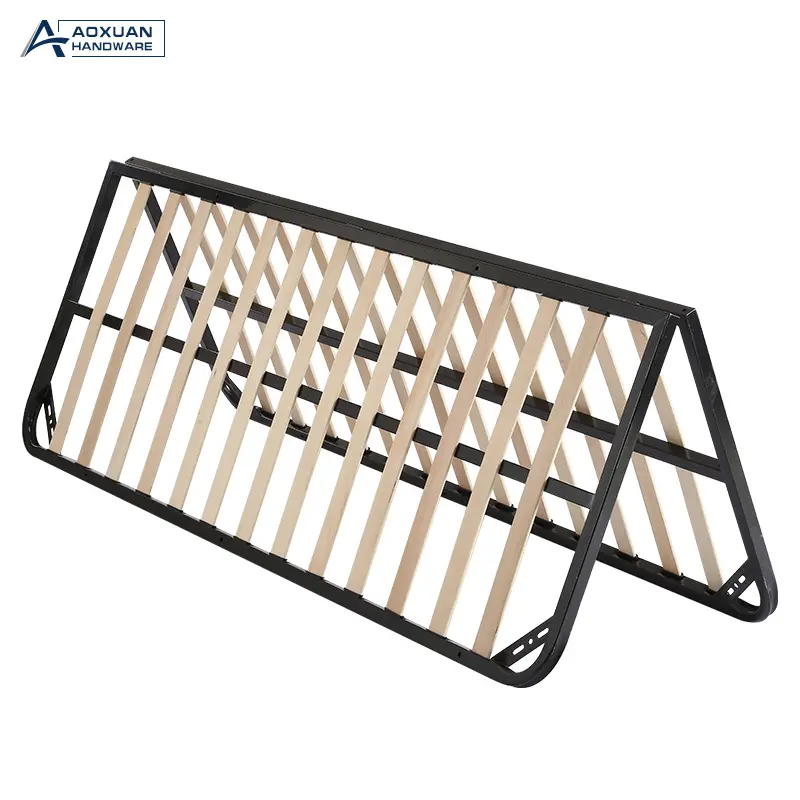 Low MOQ slatted bed frame with gas lift storage