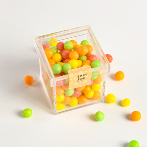 Vente en gros <span class=keywords><strong>de</strong></span> boîte à bonbons en acrylique avec couvercle pour le rangement ou la décoration <span class=keywords><strong>de</strong></span> fêtes <span class=keywords><strong>de</strong></span> mariage - Product Image 6