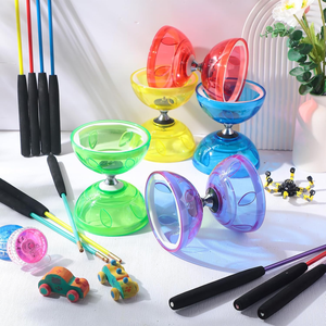 <span class=keywords><strong>Diabolo</strong></span> de taille moyenne 5 pouces <span class=keywords><strong>à</strong></span> 3 <span class=keywords><strong>à</strong></span> 5 roulements, jouet yoyo chinois avec bâtons en carbone pour enfants, directement de l'usine - Product Image 3
