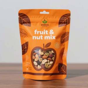 Pochette debout personnalisée pour bonbons aux noix emballage PET de qualité alimentaire avec joint auto-adhésif et fermeture sécurisée - Product Image 2