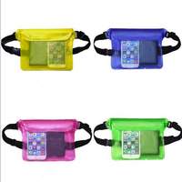 Grande pochette étanche en PVC pour iPhone Sac banane Sac sec Sac de taille flottant pour la natation Ski Drift Plongée sous-marine