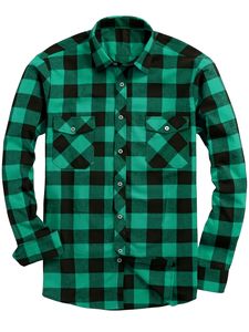 <span class=keywords><strong>Camicia</strong></span> Casual da Uomo in Flanella a Quadri con Logo Personalizzato, Maniche Lunghe, <span class=keywords><strong>Rossa</strong></span> e Nera, in Cotone, con Bottoni, per Uomo, Vendita all'Ingrosso OEM - Product Image 6