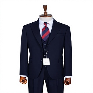 Hot Sale Wholesale Cheap British Style Double Breasted Mandarin Collar <b>Button</b> Fly Regular Fit Anti-shrink Luxury Elite Elegant - Product Image 1