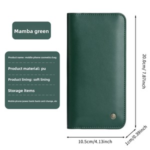 Custodia per telefono compatibile con Apple <span class=keywords><strong>iPhone</strong></span> 17 Pro, OPPO/vivo, custodia a libro in pelle stile <span class=keywords><strong>Samsung</strong></span>, effetto pelle genuina con porta carte - Product Image 6