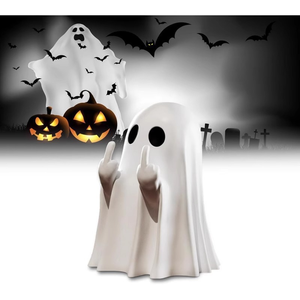 Supporto per Telefono Halloween 2025, Divertente e Spaventoso Porta Cellulare a Forma di Dito Medio, Statuetta Fantasma in Resina per Feste in Casa - Product Image 3