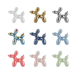 थोक सिरेमिक गुब्बारे कुत्ते की प्रतिमा रंगीन घर सजावट, उपहार दुकानों/खुदरा विक्रेताओं के लिए थोक ऑर्डर, कस्टम रंग आकार - Product Image 3