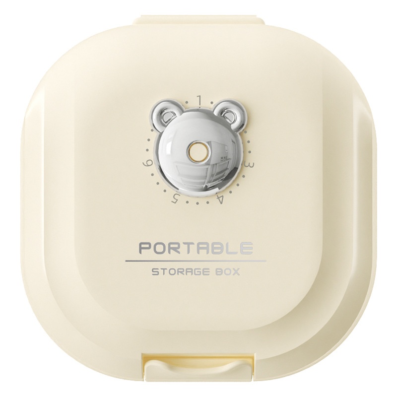 Hot Sale 4 Grid BPA Free Food Grade Portable Pill Box for Travel Outdoor Home Office Daily Use Medicine Organizer