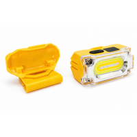 Lampe frontale LED rechargeable détachable et lampe à clipser pour casquette avec faisceau COB étanche pour mécaniciens, pêcheurs, campeurs, coureurs