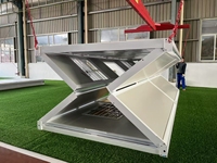 Casa Contenedor Plegable Tipo Z de 20 pies, Ahorro de Espacio, Alojamiento Temporal de Bajo Costo para Vivir