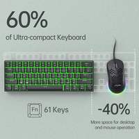 RGB Backlit ABS Keycaps Full-key Non-conflict USB Wired Mechanical Keyboard for Gaming Laptop