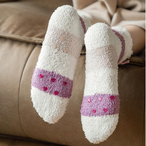 Autumn and Winter Home Sleep Thick Warm Japanese <strong>Lady</strong> Sweet <strong>Slipper</strong> <strong>Socks</strong> - Product Image 5