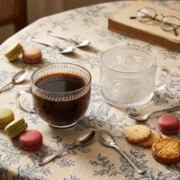 Mug en verre rétro européen à motif tournesol, bord doré, résistant à la chaleur, anti-fuite, sans BPA, pour le petit-déjeuner