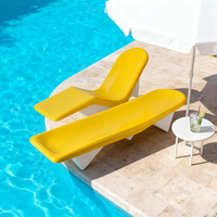 Chaise longue commerciale en fibre de verre – Durable, résistante aux UV et à la corrosion, design moderne, ergonomique, services de cintrage/découpe en forme de S, finition lisse