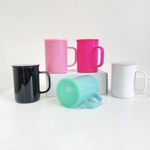 Lot de 25 tasses à café colorées Macaron de 17 oz avec couvercles en plastique pour transfert par sublimation UV DTF, expédiées depuis l'entrepôt américain - Product Image 4