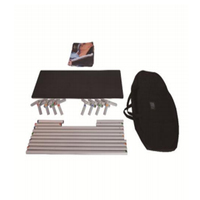 Portable exposition tension tissu aluminium promotion affichage comptoir table salon comptoir