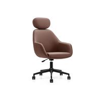 Usine de vente en gros de chaise de bureau de direction professionnelle haut dossier directeur ergonomique en cuir pivotant mobilier d'ordinateur contemporain