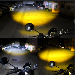 LELANPU Proyector LED de 2 lentes para motocicleta, luz de trabajo, foco, luz de carretera, luz diurna (DRL) de 7 pulgadas, amarillo láser, para <span class=keywords><strong>pilar</strong></span> A de camión, solo caja de 3/4/10 pulgadas - Product Image 4