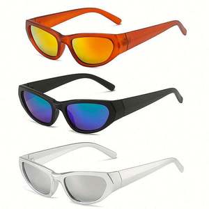 Gafas de Sol Deportivas Plateadas con Logotipo Personalizado, Montura Pequeña, Estilo Punk, para Ciclismo, para Hombre y Mujer - Product Image 4