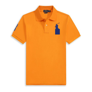 RL <span class=keywords><strong>Ralph</strong></span> grand pour chemise hommes femmes Couple grand cheval Logo brodé revers manches courtes solide coton 2025 printemps - Product Image 3