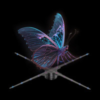 Proyector de Hologramas 3D de Alta Resolución, Inalámbrico, con Ventilador de 52 cm, Soluciones Publicitarias de Primera Calidad para KTV, Educación en Interiores, OEM