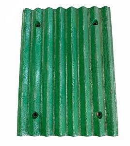 고 망간 강철 턱 플레이트 크러셔 부품 고정 및 이동식 Mn18Cr2 턱 플레이트 TIC 카바이드 삽입 주조 마모 부품 - Product Image 4