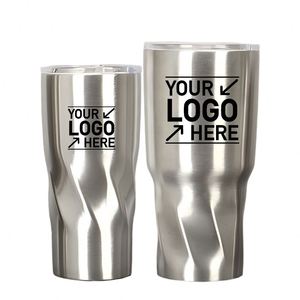 Custom Logo 30 oz 20 oz Beer Stainless Steel Double Wall Twisty Tumbler Insulated Vacuum 20oz 30oz Travel <b>Coffee</b> Mug with Lid - Product Image 1