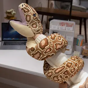 Animaux en peluche Boa Constrictor réalistes décorations personnalisées cadeaux de blague jouets de serpent en peluche réalistes