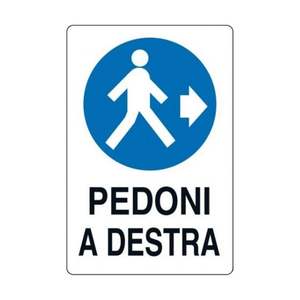 Panneau capteur de sécurité 40x60 cm 'Piétons à Droite' - Product Image 2