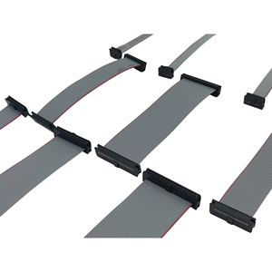 <span class=keywords><strong>Cable</strong></span> Plano Personalizado Gris <span class=keywords><strong>IDC</strong></span> UL2651 28AWG Paso de 2.54mm 300V 6-40 Pines - Product Image 2