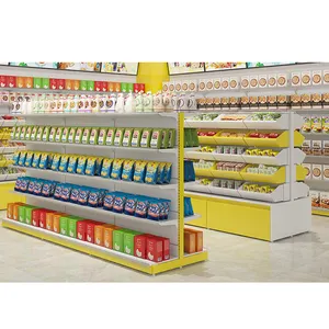 梅城钢铁零食展示架零售店散装食品货架糖果展示架商用糖果货架