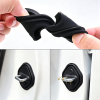 Pour Toyota Land Cruiser LC250 Prado 2024-2026, protections de serrures de porte en silicone, imperméables, 4 pièces, accessoires intérieurs