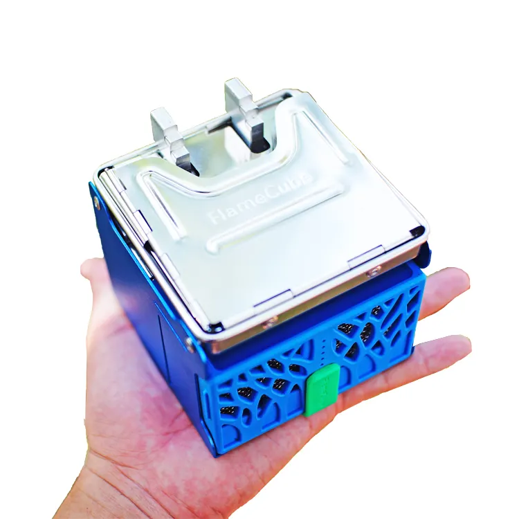 2021 г., электрическая перезаряжаемая Складная портативная мини-плита Flame Cube, аксессуары для кемпинга, портативная электрическая плита с мобильной зарядкой