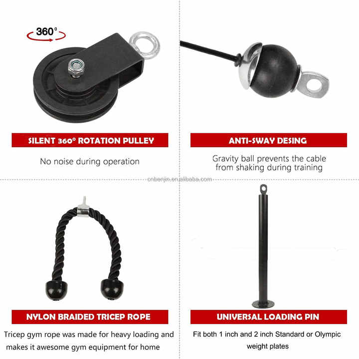 Gym Rope Pulling Exercise Machine - Endless Rope Trainer