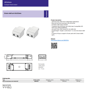 Controlador LED Tridonic LC 20/500/40 FixCC SC SNC4 20W 500mA de Corriente Constante AC-DC, 15-40V, No Regulable, Garantía de 8 Años, Fuente de Alimentación - Product Image 5