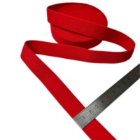 Accessoires de lingerie : Sangle de soutien-gorge élastique en nylon doux et respectueux de la peau, double couleur, personnalisable, rouge