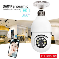 Trend yeni HD gece görüş akıllı kamerası otomatik dönen eylem Video kaydedici kablosuz kamera çocuk monitör ampul Mini Wifi kamera