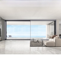 Porte coulissante en alliage d'aluminium pour salle de conférence, système de porte coulissante moderne pour intérieur.