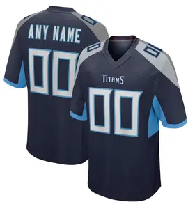 Jersey de juego de uniforme de fútbol americano de Tennessee Titans para hombres y mujeres