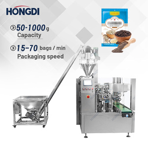 Máquina automática de envasado de polvo en bolsas de plástico preformadas para café, coco, matcha y especias en polvo - Product Image 2