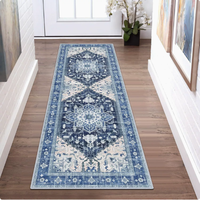Soft Comfortable Modern Runner Rug Skin Friendly Hypoallergenic Lightweight Hallway Carpet Non Skid Washable Entryway Mat