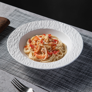 High-End piatto in ceramica semplice eco-friendly piatto piatto piatto piatto cappello di paglia per il ristorante di casa piatto all'ingrosso cena-aspetto alto - Product Image 1