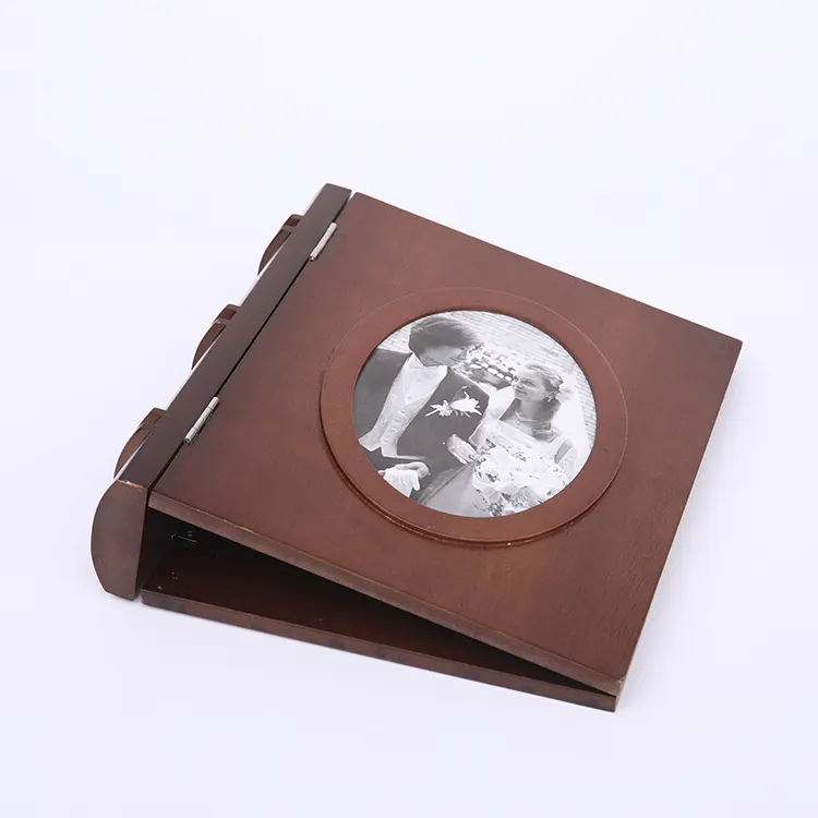 New product high quality customized wooden photo album