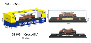 Modelo de Tren Estático a Escala N 1:160, CP 1200 Portugués, Renfe ETR 490 Español, Alaris Suizo SBB Re 4 4 II GE6 6 CROSODILE - Product Image 4