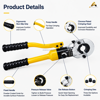 Prensadora Hidráulica de Tuberías CW-1632 CW-1525 de 10T para Tuberías de Acero Inoxidable PEX-AL-PEX con Matrices de Prensado y Estuche de Plástico