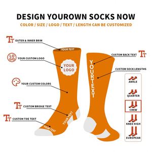 High Quality OEM Sports Anti-slip Cotton Men's Soccer Custom logo Sports Men's Socks - Product Image 2