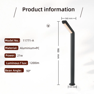 Lampe <span class=keywords><strong>de</strong></span> jardin LED moderne en aluminium, étanche IP54, pour aménagement paysager extérieur, allée, pelouse, cour, villa, entrée <span class=keywords><strong>de</strong></span> garage - Product Image 5