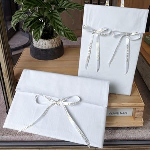 CH Custom logo <b>White</b> Cotton <b>Envelope</b> Bag Gift Bag Dust Bag - Product Image 1