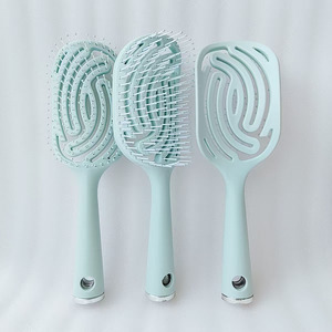 Brosse à cheveux électrique auto-nettoyante <span class=keywords><strong>pour</strong></span> femme, en nylon, design compact, manche en plastique, <span class=keywords><strong>pour</strong></span> <span class=keywords><strong>coiffure</strong></span> rapide et soin du cuir chevelu - Product Image 2