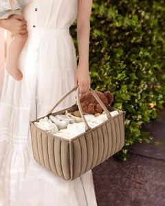 Wholesale Baby Diaper Caddy Organizer Stylish <b>Storage</b> <b>Basket</b> for Newborn Essentials and Diaper Station - Product Image 4