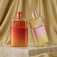 Anding Wholesale - Flacons de parfum élégants en verre rose plat de qualité supérieure, personnalisés, 100 ml